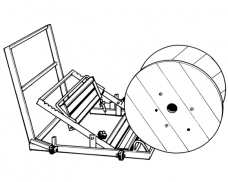 KR Cradle Roller-loading drum
