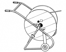 RCC Cable Hand Cart-with drum