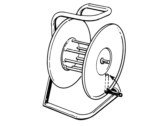 Storage Reel - Folding Handle - Starroll Industries - Adelaide