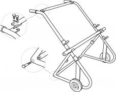 RCC Cable Hand Cart-assembly view