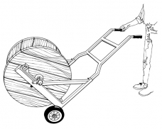 TR1200 Drum Trolley - with drum