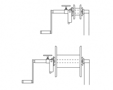 HW1/DWA Drum Winding Attachment - Small Drums/Reels
